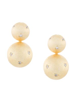 Eshvi gem-embellished ball earrings - Gold