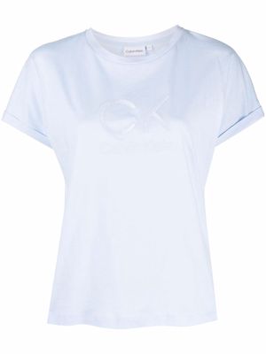 Calvin Klein logo-print short-sleeve T-shirt - Blue