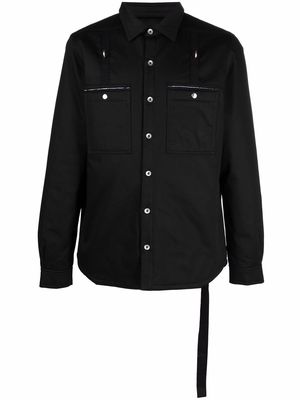 Rick Owens DRKSHDW cotton shirt jacket - Black