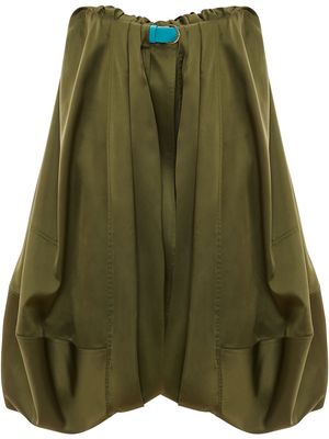 JW Anderson folded-hem overskirt - Green