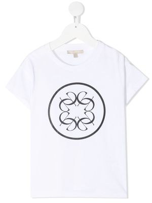 ELIE SAAB JUNIOR logo-print cotton T-Shirt - White