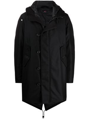 Peuterey padded down hooded coat - Black