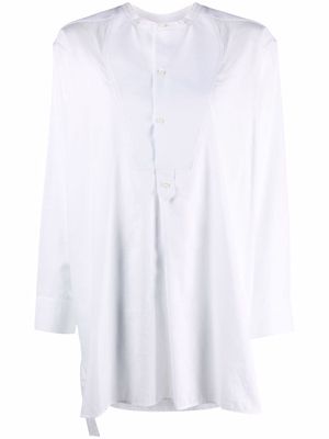 Rodebjer collarless long-sleeved tunic - White