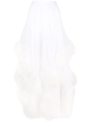 Christopher Kane bridal tied feather skirt - White