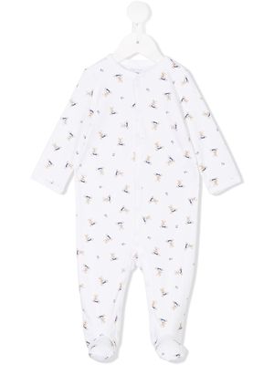 Ralph Lauren Kids teddy bear print pajamas - White