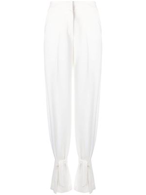 Blanca Vita ankle-strap trousers - White