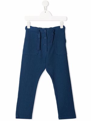 Emile Et Ida plissé straight cotton trousers - Blue