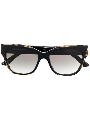 Prada Eyewear tortoiseshell square-frame sunglasses - Black