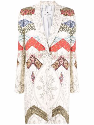 ETRO patchwork paisley-print coat - Neutrals