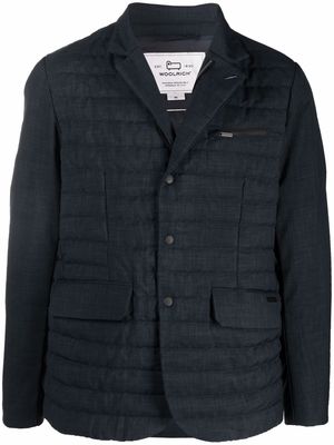Woolrich quilted fitted blazer - Blue
