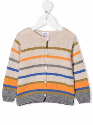 Knot Sky striped-knit cardigan - Neutrals