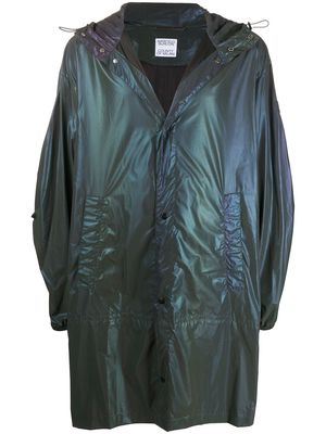 Marcelo Burlon County of Milan iridescent lightweight raincoat - Black