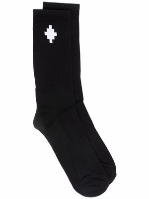 Marcelo Burlon County of Milan Cross ankle-length socks - Black