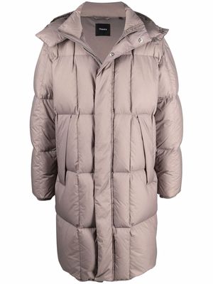 Theory hooded puffer coat - Grey