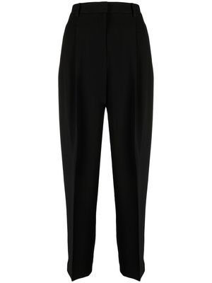 Tory Burch high-waisted pleated trousers - Black