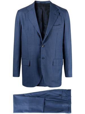 Kiton two-piece virgin wool suit - Blue