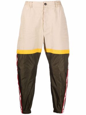 Dsquared2 colour-block tapered track pants - Neutrals