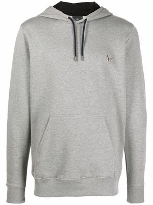 PS Paul Smith embroidered-logo pullover hoodie - Grey