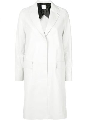 Rosetta Getty tailored single-breasted coat - White