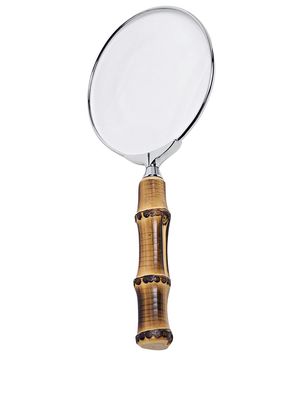 Lorenzi Milano bamboo magnifying glass - Brown