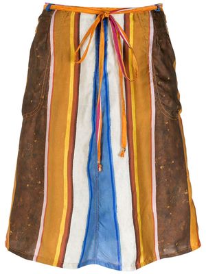 Amir Slama Silk wrap skirt - Multicolour