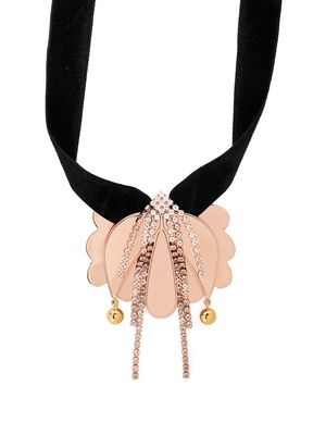La DoubleJ draped floral necklace - Gold