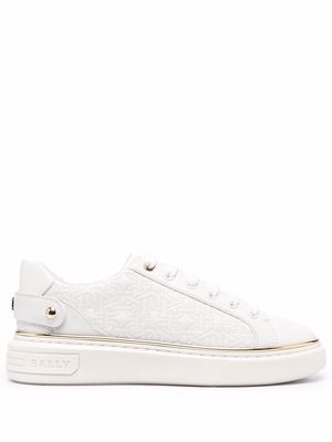 Bally low-top lace-up trainers - White