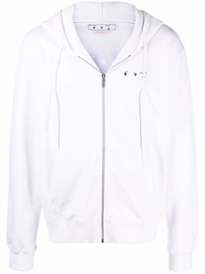 Off-White chest logo-print hoodie