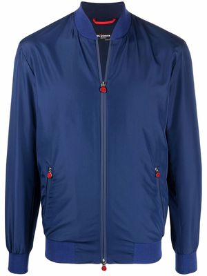 Kiton zip-fastening bomber jacket - Blue
