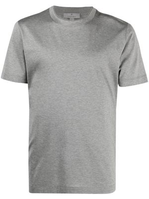 Canali round neck cotton T-shirt - Grey