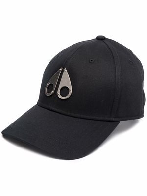 Moose Knuckles silver plaque cap - Black