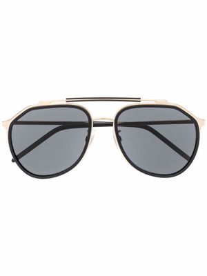 Dolce & Gabbana Eyewear aviator frame sunglasses - Black