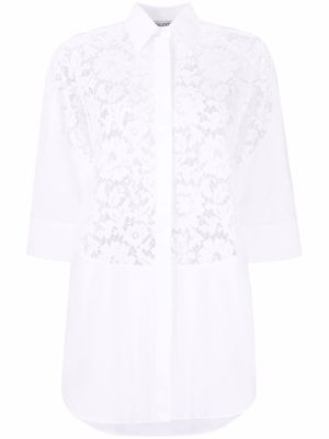 Valentino lace-panel shirt - White