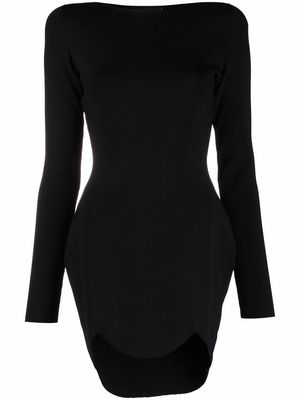 Dsquared2 scallop-hem knitted dress - Black