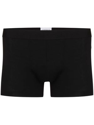 Zimmerli logo-band cotton boxer shorts - Black