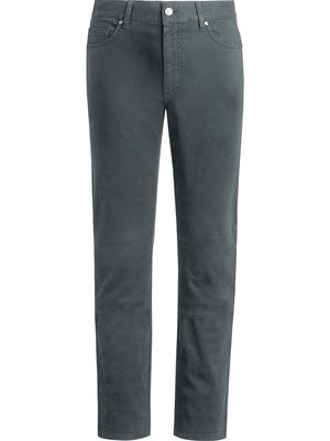 Ermenegildo Zegna logo patch straight-leg jeans - Grey