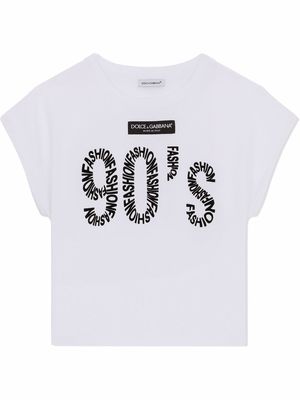 Dolce & Gabbana Kids 90's print T-shirt - White