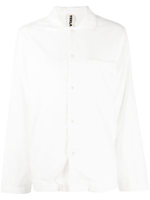 TEKLA organic cotton pajama top - White