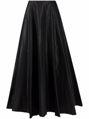 Balenciaga pleated full maxi skirt - Black
