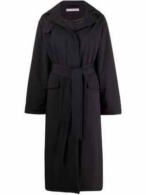 12 STOREEZ belted puffer coat - Black