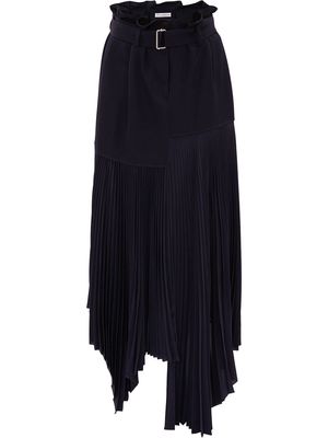 JW Anderson belted pleated skirt - Blue