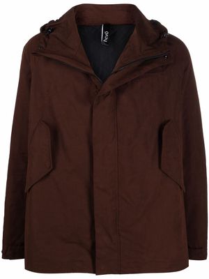 Hevo hooded zip-up jacket - Brown