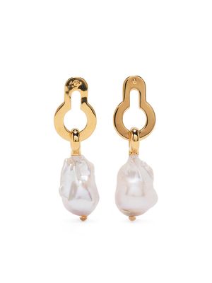Mulberry Amberley baroque-pearl earrings - Gold