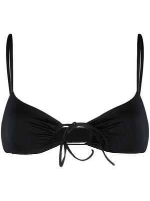 Dsquared2 cut-out tie-fastening bikini top - Black