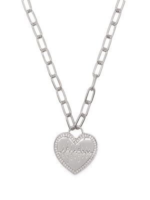 APM Monaco Valentine heart pendant necklace - Silver