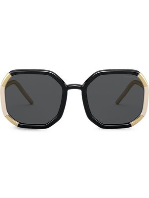 Prada Eyewear oversized-frame tinted sunglasses - Black