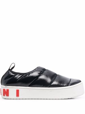 Marni padded slip-on sneakers - Black