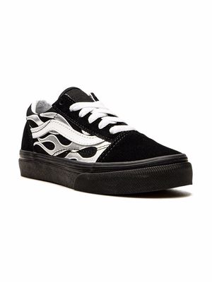 Vans Kids Old Skool sneakers "Metallic Flame" - Black