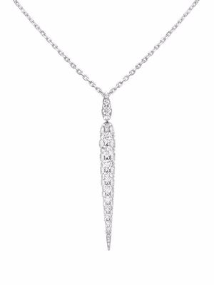 Boghossian 18kt white gold Merveilles icicle diamond medium pendant necklace - Silver