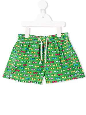 MC2 Saint Barth Kids Joystick swim shorts - Green